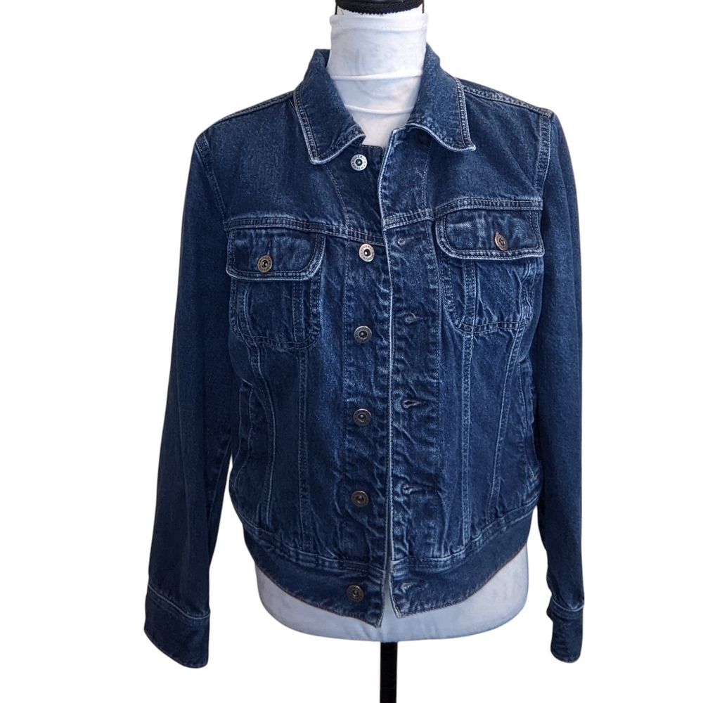 Y2K TOMMY HILFIGER Denim Jacket Western Rodeo Retro Cowboy Unisex Size Large